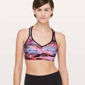 Lululemon Athletica Vibrant Multicolor Sports Bra